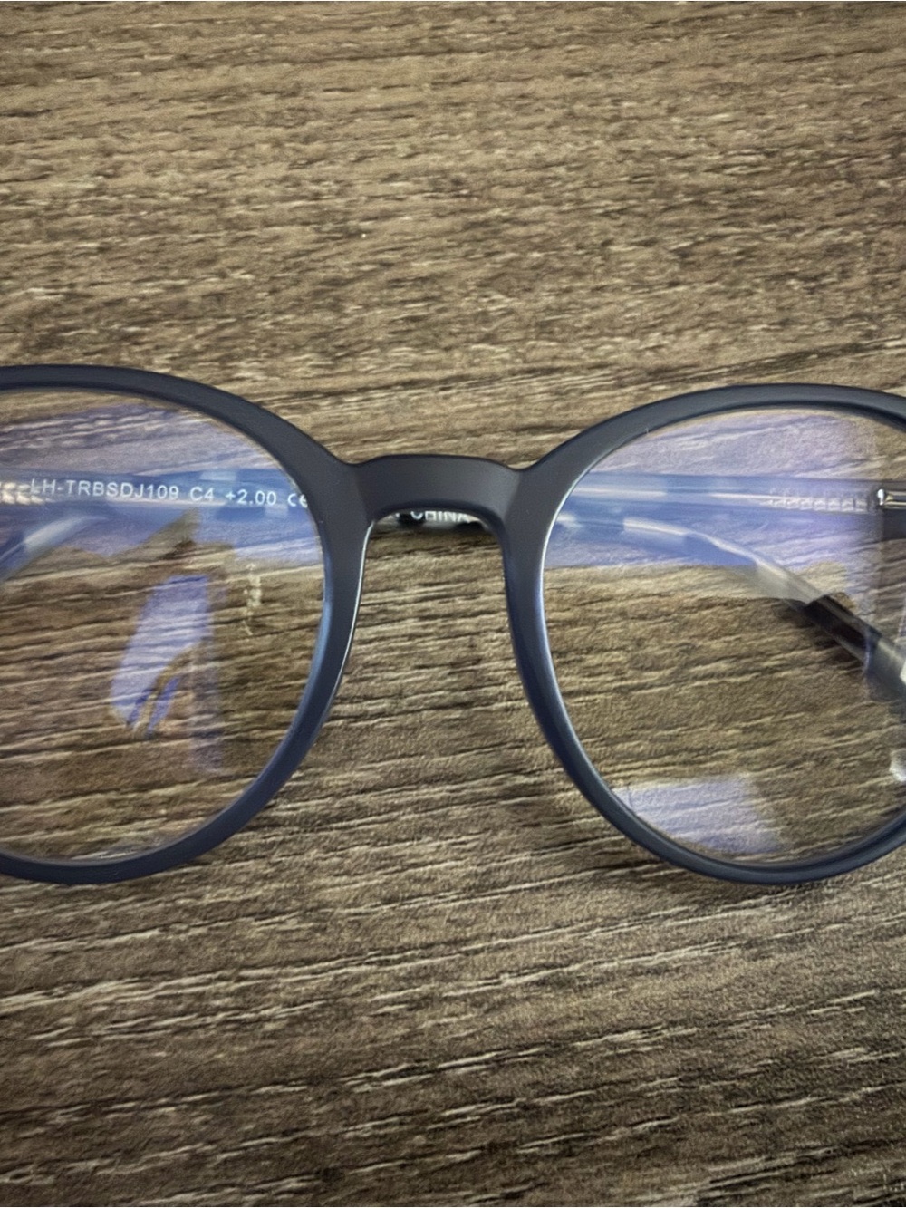 Matte Navy blue light reading glasses